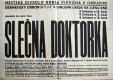 Chrudim, Dělnická tělocvičná jednota, Slečna doktorka - plakát, 1934