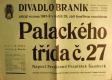Praha-Braník, SDO, Palackého třída č. 27 - plakát, 1947