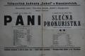 Kasejovice, Sokol, Páni, Slečna prokuristka – plakát, 1923