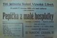Vysoká Libeň, Sokol, Pepička z malé hospůdky - plakát, 1935