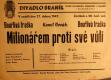Praha-Braník, SDO, Milionářem proti své vůli - plakát, 1947