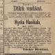 Hanibal, Hynek / Václav: Dvůr Králové n/L.  1872