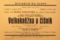 Praha-Nové Město, Divadlo Na Slupi, Velkokněžna a číšník - plakát, 1934