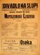 Praha-Nové Město, Vzděl. sbor vyšehradský, Divadlo Na Slupi, Napoleonská legenda - plakát, 1935