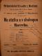 Radim, Spolek divadelních ochotníků, Na statku a v chaloupce - plakát, 1898