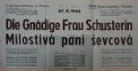Psinice, SDO, Milostivá paní ševcová - plakát, 1944