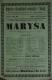 Praha-Michle, Družstvo divadelních ochotníků, Maryša - plakát, 1906