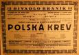 Praha-Braník, Divadlo Braník, Polská krev - plakát, 1929