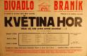Praha-Braník, SDO, Květina hor - plakát, 1937