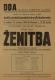 Praha-Vyšehrad, DDA, Ženitba - plakát, v Divadle Na Slupi, 1949