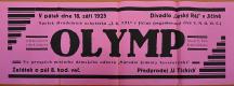 Jičín, Tyl, Olymp - plakát, 1925