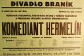 Praha-Braník, SDO, Komediant Hermelín - plakát, 1934