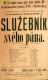 Žiželice, Tyl, Služebník svého pána - plakát, 1897