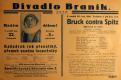 Praha-Braník, SDO, Kašpárek rek převeliký, přemoh snadno loupežníky - Bruck contra Spitz  - plakát, 1931