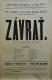 Polička, Ochotníci, Závrať - plakát, 1905