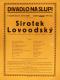 Praha-Nové Město,  Divadlo Na Slupi, Sirotek Lovoodský - plakát, 1939