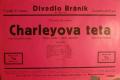 Praha-Braník, SDO, Charleyova teta - plakát, 1931