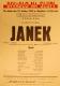 Praha-Nové Město, Divadlo Na Slupi, Janek - plakát, 1942