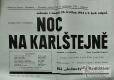 Benátky, OB, Sedliště, ČSM, Noc na Karlštejně - plakát, 1953