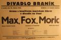 Praha-Braník, SDO, Max, Fox, Moric - plakát, 1933