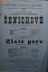 Polička, Ochotníci, Ženichové - Zlaté péro - plakát, 1896
