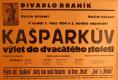 Praha-Braník, SDO, Kašpárkův výlet do dvacátého století - plakát, 1934