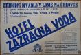 Jičín, Tyl, Hotel Zázračná voda - plakát, 1934
