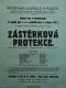 Polička, Ochotníci, Zástěrková protekce - plakát, 1923