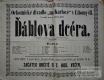 Litomyšl, JDO, Ďáblova dcéra, plakát, 1876
