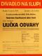 Praha-Nové Město, Divadlo Na Slupi, Ulička odvahy - plakát, 1939