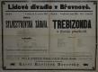 Praha-Břevnov, Lidové divadlo, Trebizhonda v třetím poschodí - plakát, 1905