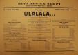 Divadlo Na Slupi, Ulalalala - plakát, 1930