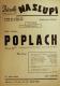 Divadlo Na Slupi, Poplach - plakát, 1949