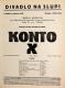 Praha-Nové Město, Divadlo Na Slupi, Konto X - plakát, 1933