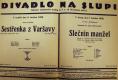 Divadlo Na Slupi, Sestřenka z Varšavy - plakát, 1929