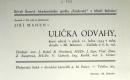Mladá Boleslav, Šmilovský - bývalí členové, Ulička odvahy, pozvánka, 1934
