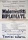 Žďár nad Sázavou, Sázavan, Maloměstští diplomati - plakát, 1894