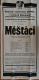 Lázně Bělohrad, Raisovo ochotnické divadlo, Měšťáci - plakát, 1937