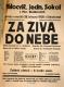 Moravské Budějovice, Sokol, Za živa do nebe - plakát, 1926