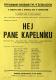 Klamoš, Vojan, Hej pane kapelníku - plakát, 1965