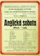 Havlíčkův Brod, SDO, Anglická sobota - plakát, 1928