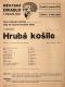 Havlíčkův Brod, SDO, Hrubá košile - program, 1933