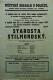 Polička, Ochotníci, Stilmondský starosta - plakát, 1924