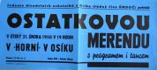 Osík, JDO, Maškarní ostatková merenda - plakát, 1948