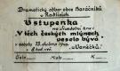 Praha-Radlice, Baráčníci, V těch českých mlýnech veselo bývá - vstupenka, 1940