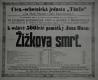 Praha-Malá Strana, Čtenářsko ochotnická jednota Thalie na Malé Straně, Žižkova smrt, 1869