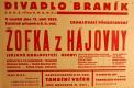 Praha-Braník, SDO, Žofka z hájovny - plakát, 1932