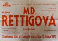 Litomyšl, JKP, M. D. Rettigová - plakát, 1973