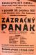 Moravské Budějovice, Hasiči, Zázračný panák - plakát, 1927