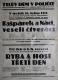 Polička, Ochotníci, Kašpárek a Náci, veselí čtveráci - Ryba a host třetí den - plakát, 1936